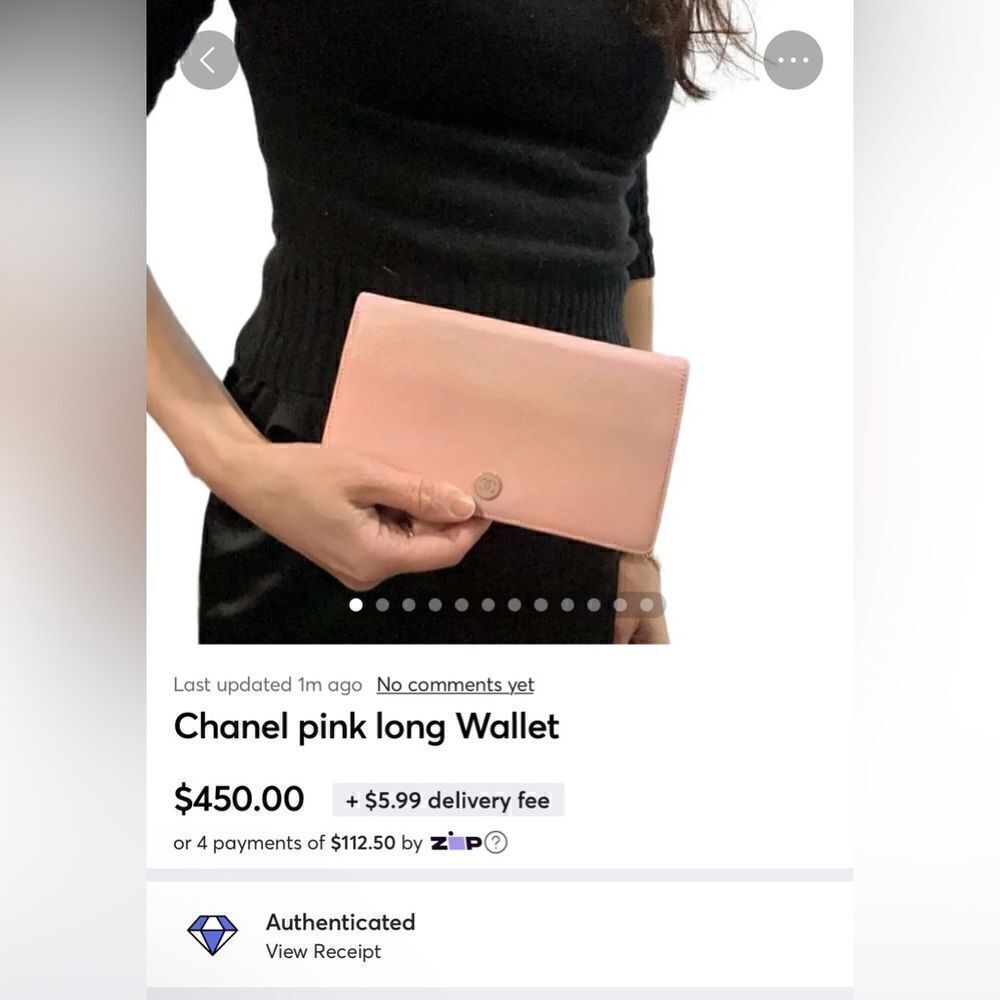 Gucci pink long Cc logo wallet - Picture 7 of 16